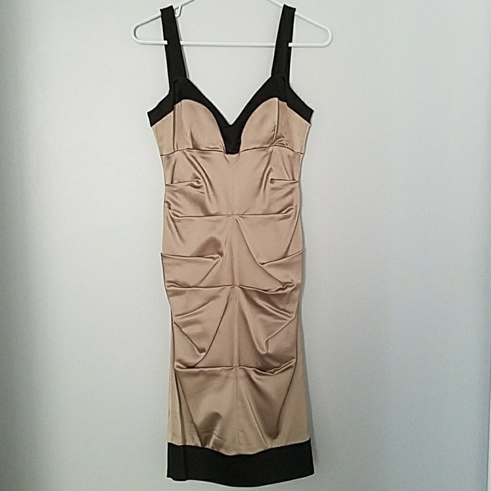 Black and gold dress